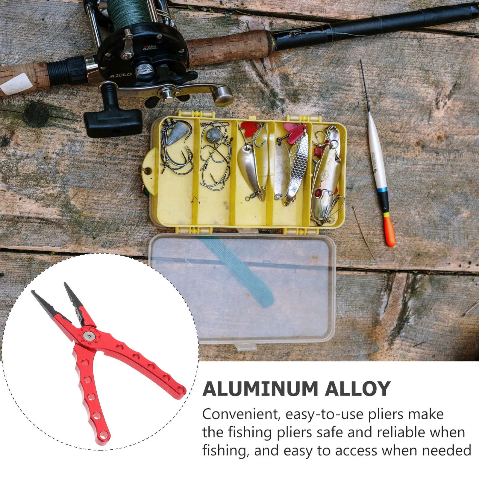 

Space Aluminum Lure Clamp Fishing Pliers Scissors Line Braided Wire Tool corrosion resistant multi function ergonomic