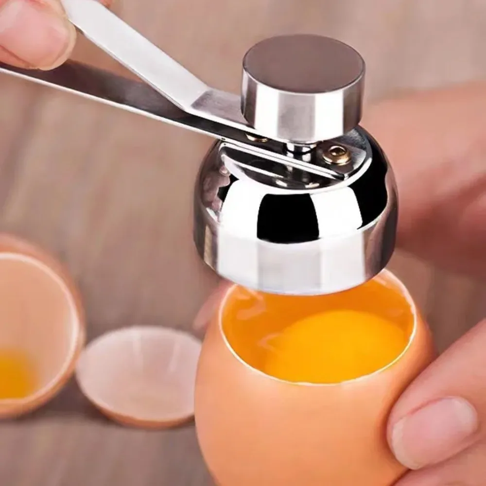 Stainless Steel Egg Scissors Egg Topper Cutter Shell Opener Stainless Steel Boiled Raw Egg Open Creative Kitchen Tools