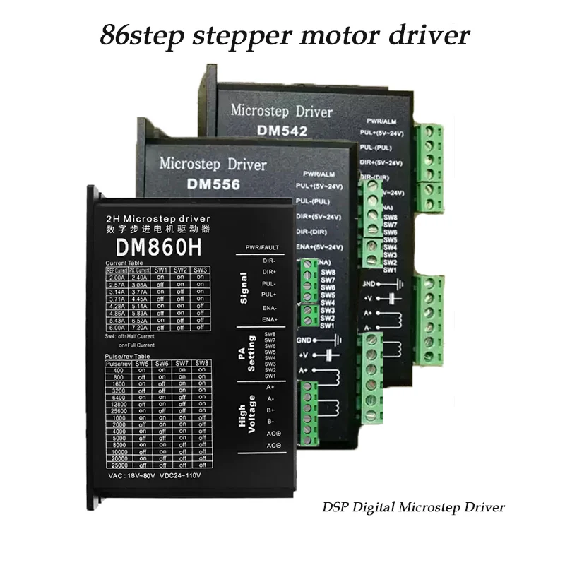 86 Stepper Motor Driver DM420/DM542C/556/860 DSP Digital DH860H Drive Board