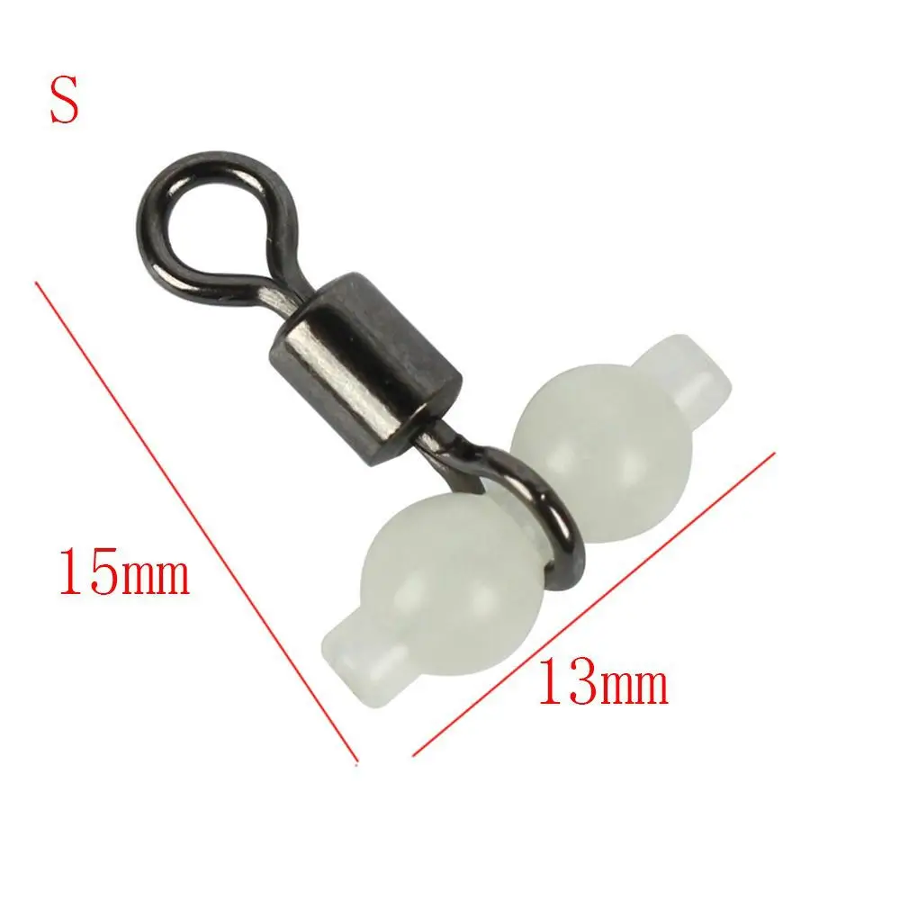 

High Quality New Tackle Sea Luminous 20pcs/bag Fishing Swivels Fishing Tackle Rolling