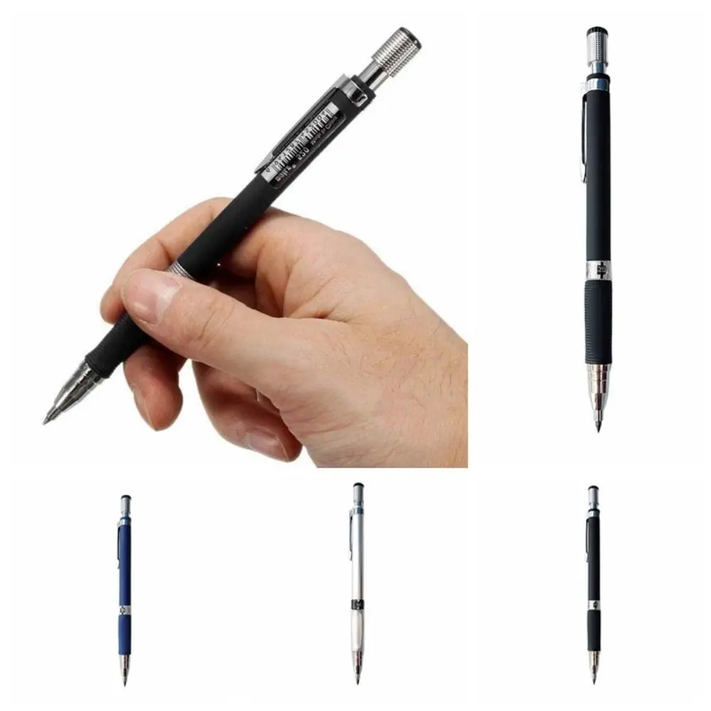 3 Color Sketching Mechanical Pencil Drawing Writing Propelling Pencil Metal Drafting Automatic Pencil Art Supplies