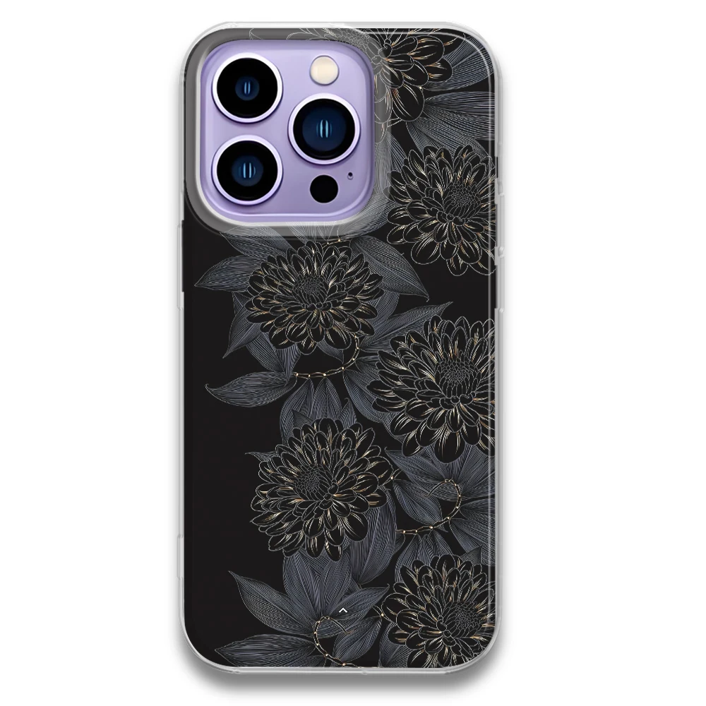 Black Flower Matte …