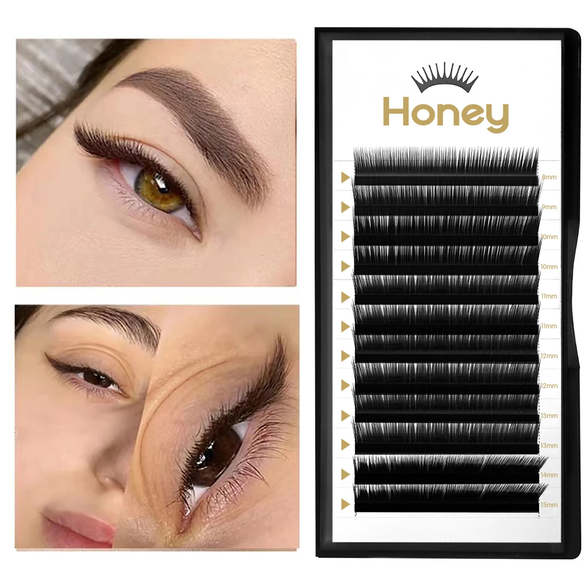 L Curl Easy Fan False Eyelash Extensions New Fashion Professional Mink Lashes Wholesale M Shape Individual Lashes For Makeup