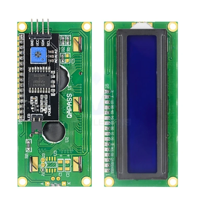 LCD1602 1602 LCD Module Blue / Yellow Green Screen 16x2 Character LCD Display PCF8574T PCF8574 IIC I2C Interface 5V for arduino