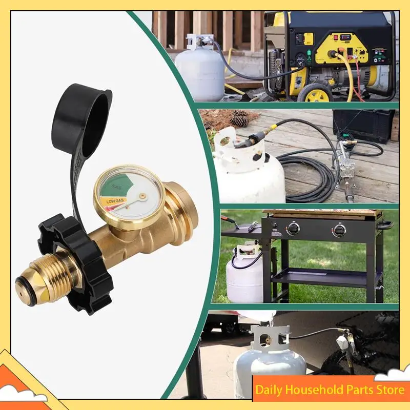 تناسب محول خزان البروبان POL مع مقياس يحول صمام خدمة خزان POL LP إلى QCC1 / النوع 1، لتخييم RV، شواية غاز الشواء الساخنة!