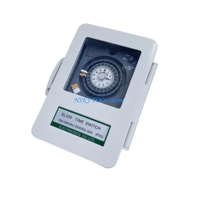 L8RC Robuste mechanische 30-A-Zeitschaltuhren für Industrieanlagen und Hochleistungsgeräte mit flammhemmendem ABS-Gehäuse