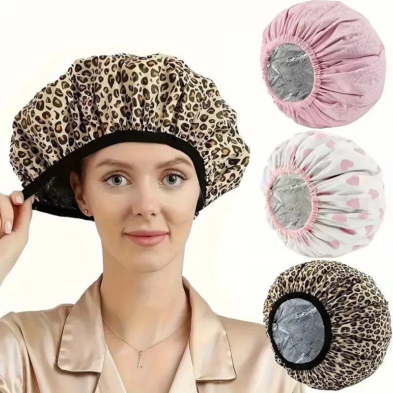 Gorro para el cuidado del cabello, gorro de papel de estaño grueso para acondicionamiento profundo, uso en Spa de ducha, perfecto para barberos, estilismo en el hogar, gorro para el cuidado del cabello