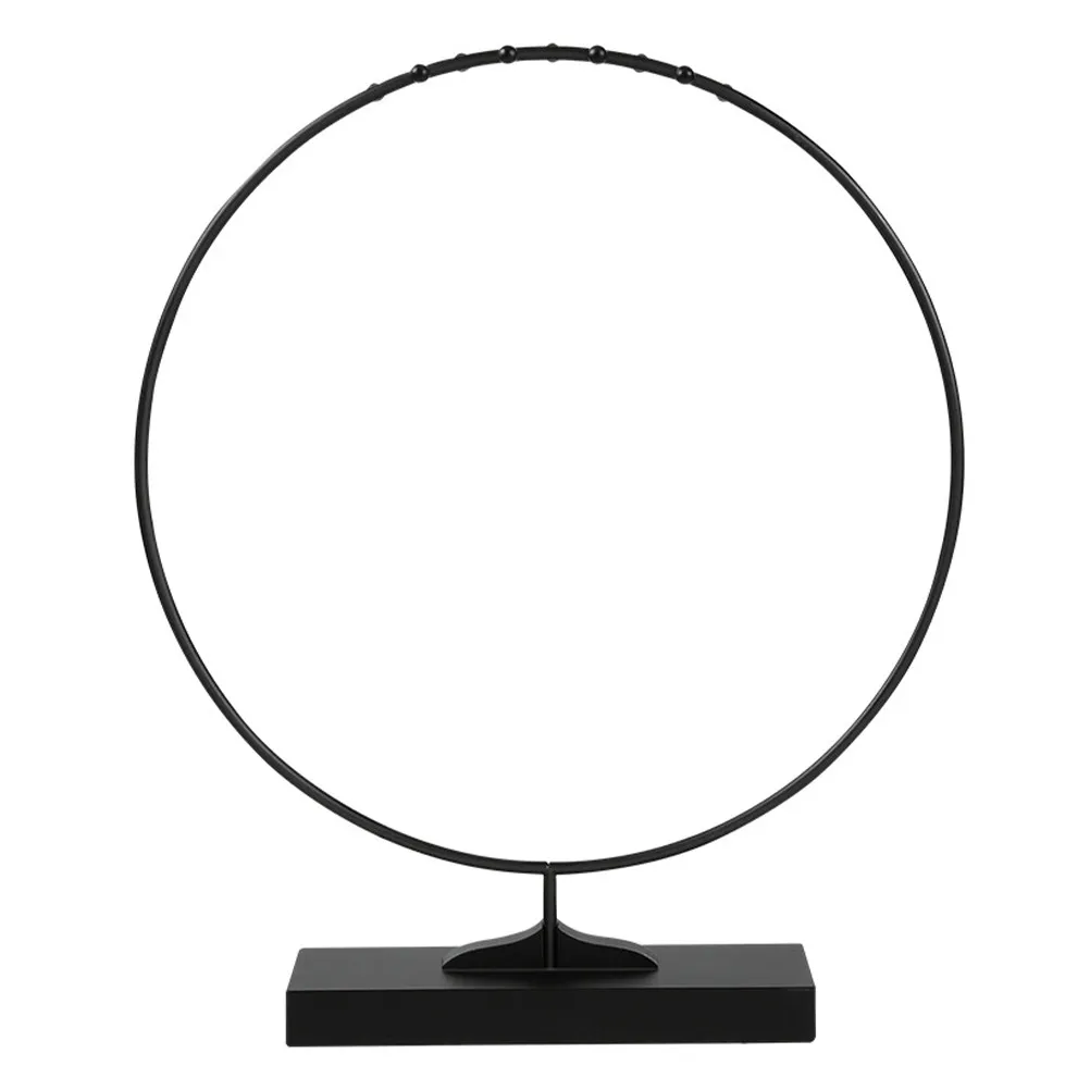 Smooth Finish Iron Round Brush Pen Rack Elegant Brush Pen Storage Rack for Calligraphy Brushes Desktop Decor Writing Tools