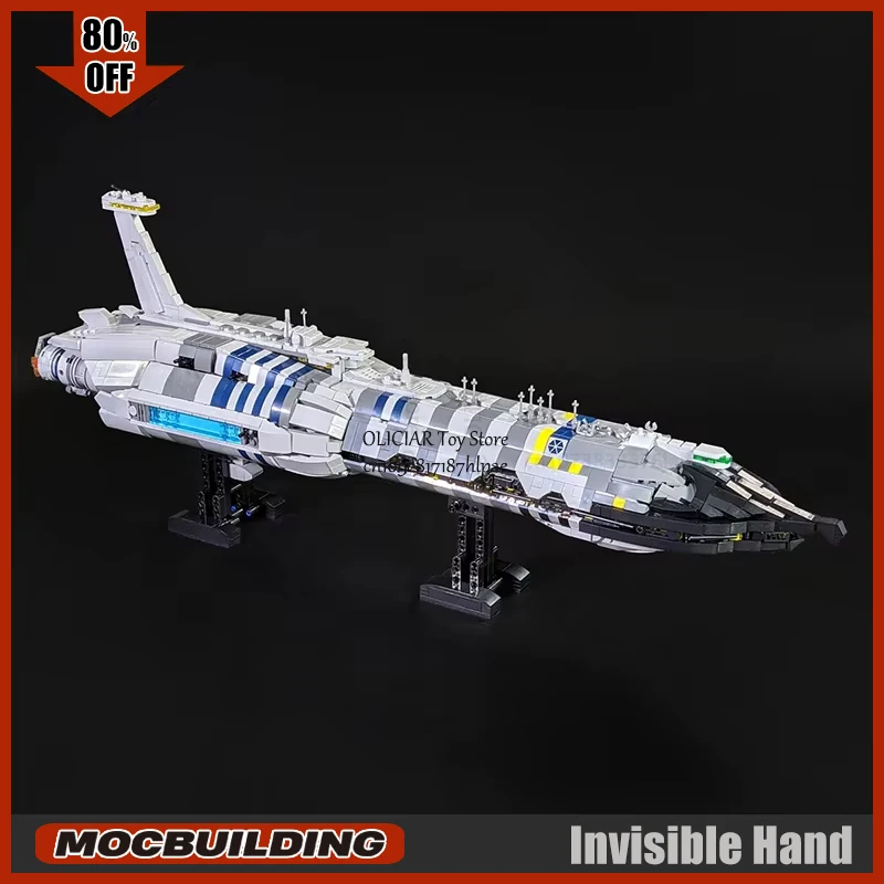 

Movie Space UCS Flagships Moc Building Blocks Spaceship Invisible Hand Technology Bricks Providence-class Dreadnoughts Toys Gift