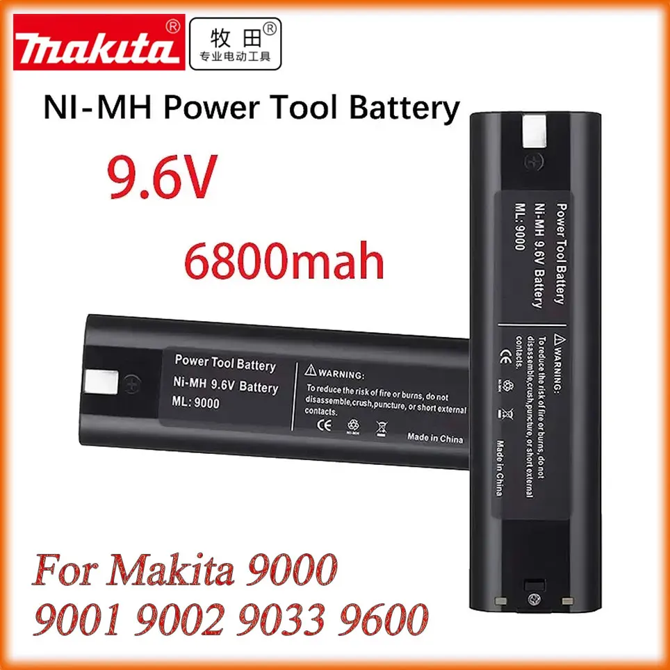 

New Makita 9.6V 4.8Ah/6.8Ah/9.8Ah Ni-MH Rechargeable Replacement Battery Makita 9000 9001 9002 9033 9600 Power Tools battery