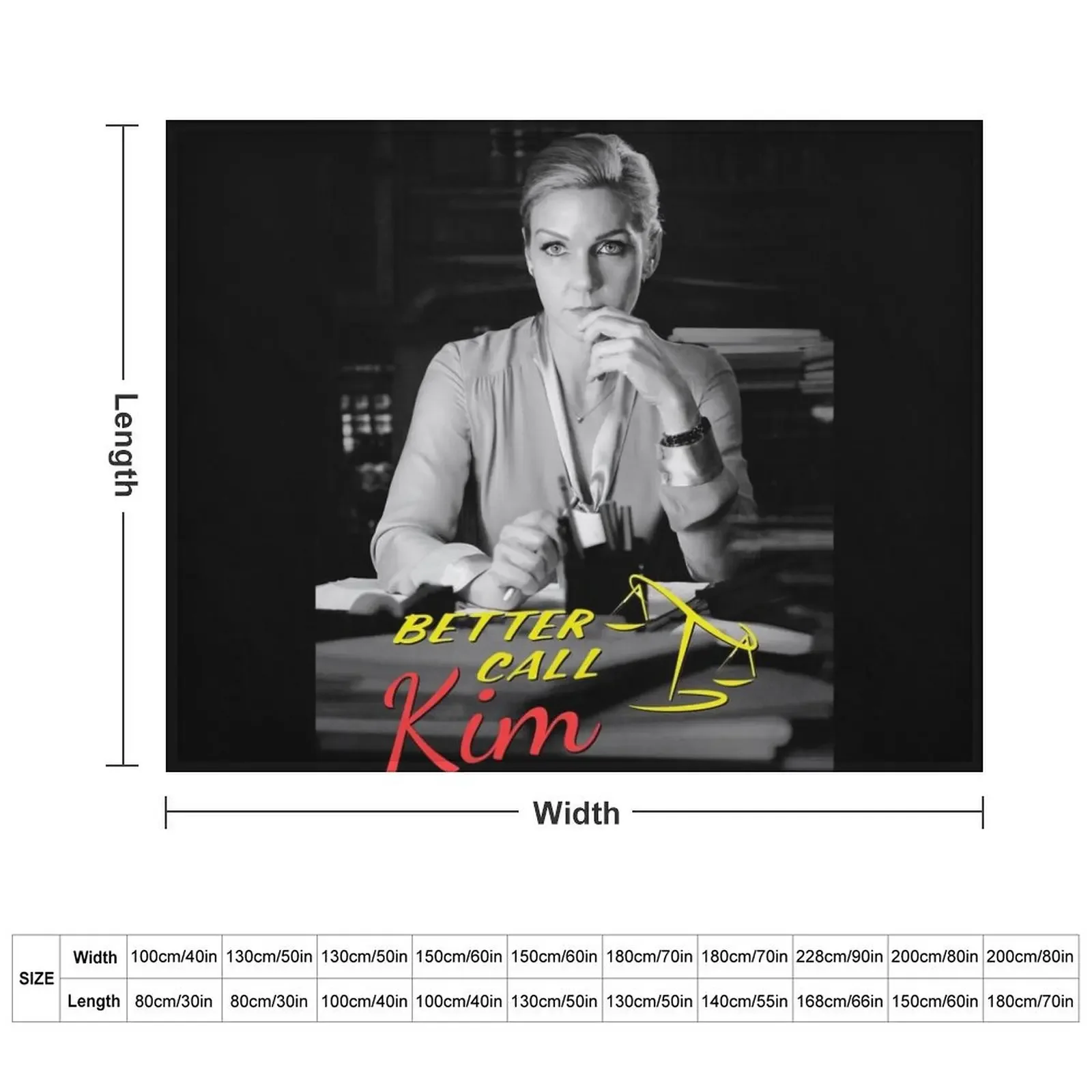 Kim Wexler - Better Call Kim Throw Blanket Summer Beddings valentine gift ideas Bed Hair Blankets - Image 3