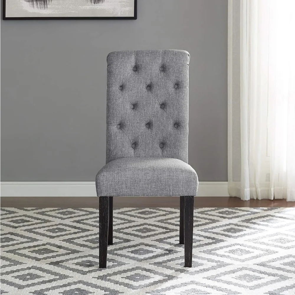 Urban Style Counter Height Dining Set: Table and 6 Chairs, Grey