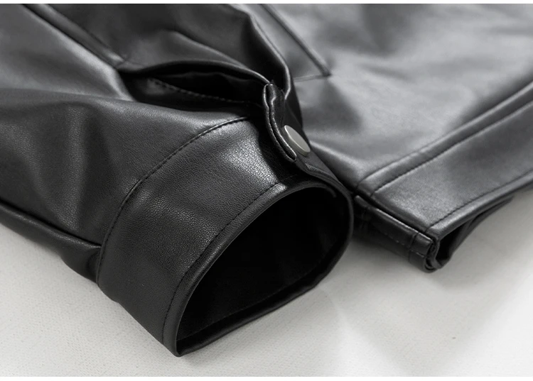 Mauroicardi Spring Autumn Cool Luxury Short Black Soft Light Pu Leather Jacket Men Zipper Casual Mens Jackets and Coats Fashion 39 S9156d9e2180f44e0a15caacc0b24fc461