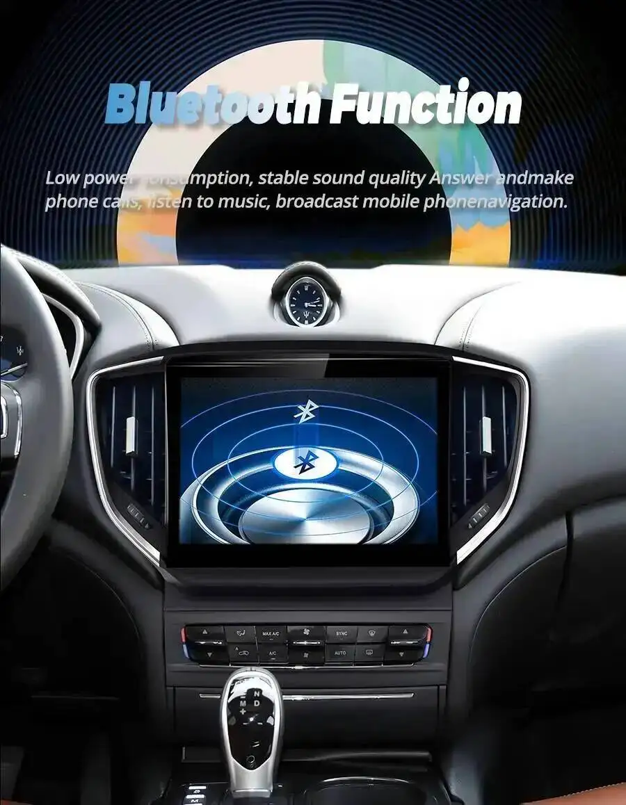 Android GPS Stereo 4G WiFi Head Unit Autoradio Multimedia Player für Maserati Ghibli 2014-2020 10,26 Zoll gebogener Bildschirm CarPlay – Detail 19
