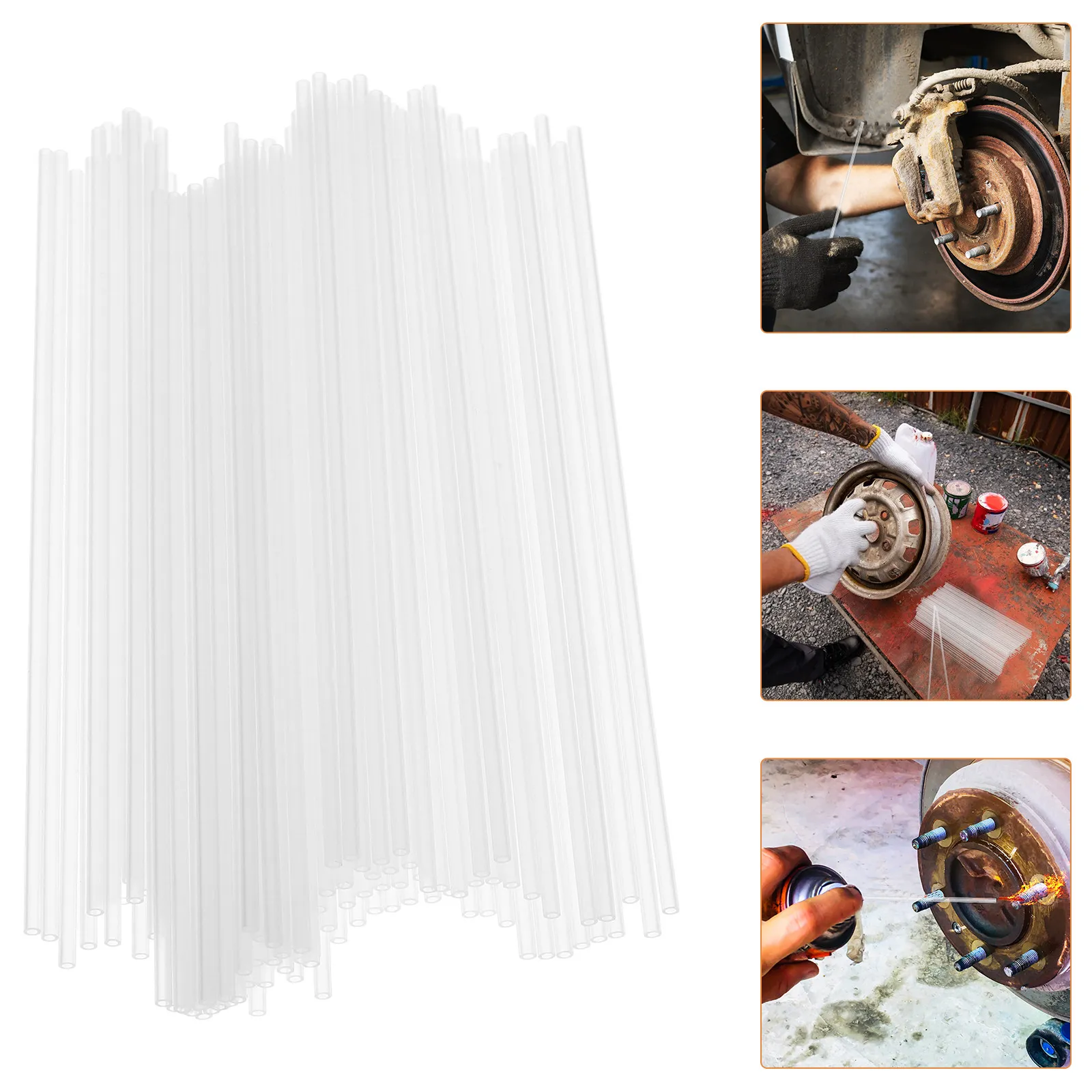 100Pcs Rust Removal Spray Can Nozzles Extended Nozzle Reaches Tight Spaces Plastic Sprayer Tube Smooth Spray Nozzle Extension