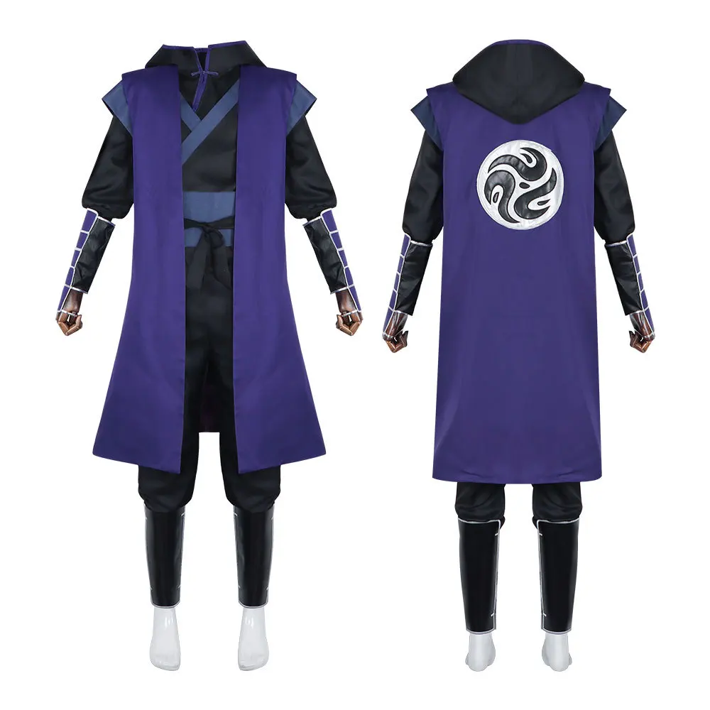 2026 new Game Scissor Seven Killer Seven Cosplay Costume Hoodie Cloak Full Set Adult Halloween Party Outfits view 4