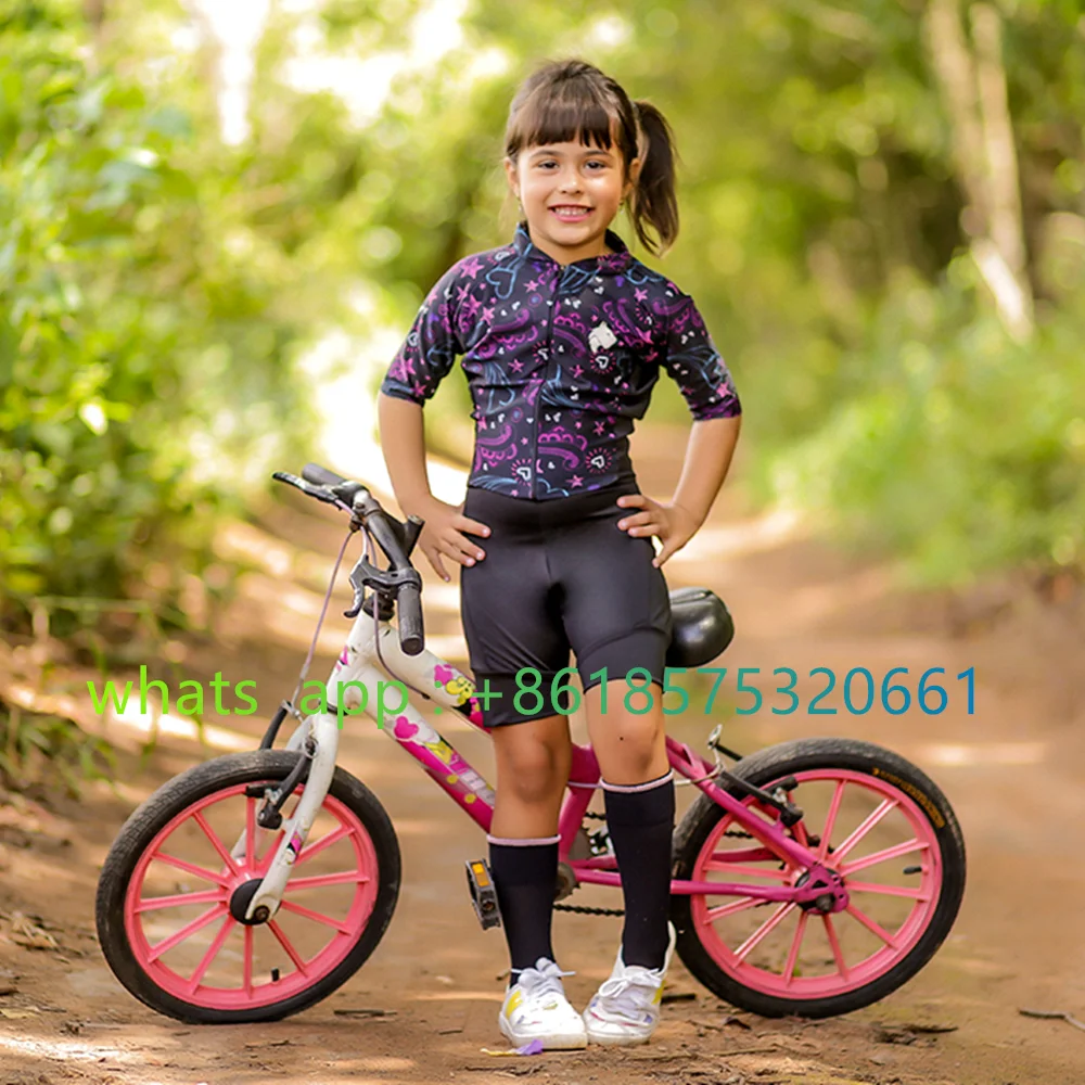 lynce Cycling Jersey Children Motocross Triathlon Summer Mtb Kids Cycling Clothing Bike Cycling Kit Children\'s jumpsuit cycling