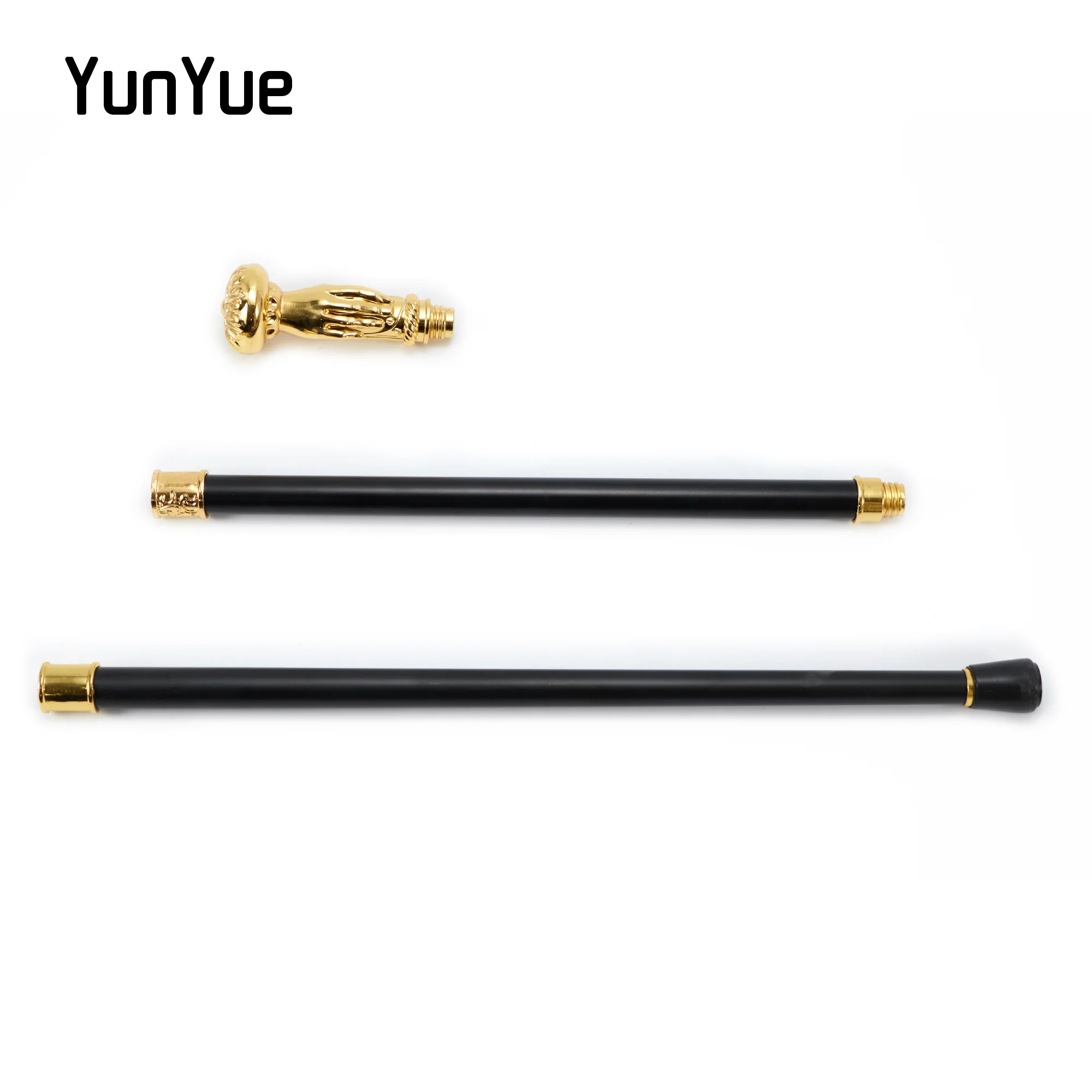 ゴールドハンドブーケ金属彫刻ウォーキングステッキ紳士アート装飾ファッションエレガントなウォーキングスティック女性コスプレフィルムパーティー杖