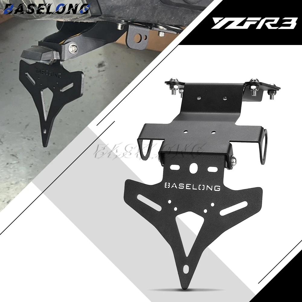 

License Plate Holder Bracket FOR YAMAHA YZF R3 R25 YZFR3 YZFR25 MT-03 MT03 MT-025 MT025 2014 - 2026 Tail Tidy Fender Eliminator