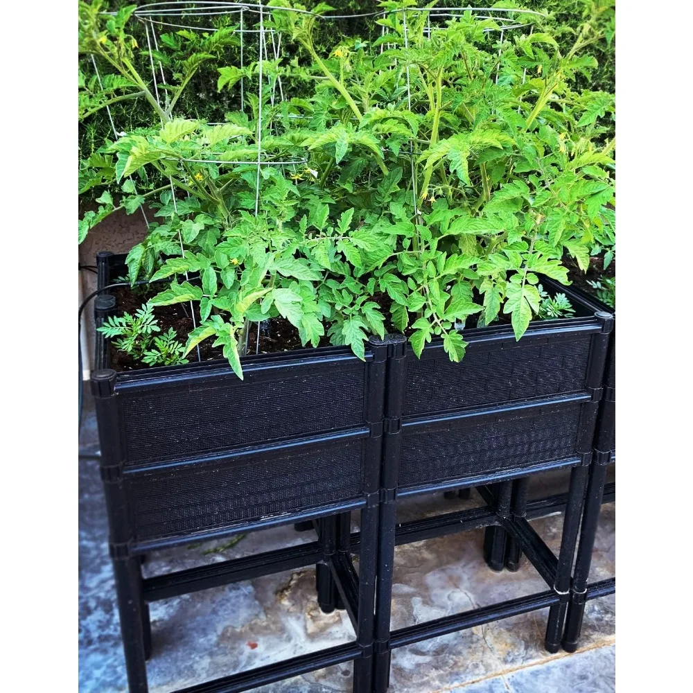 

Elevated Raised Garden Bed with Legs 14" Depth Planter Box | Non-Toxic Sun Protected Material | 36" L X 24" W X 27"