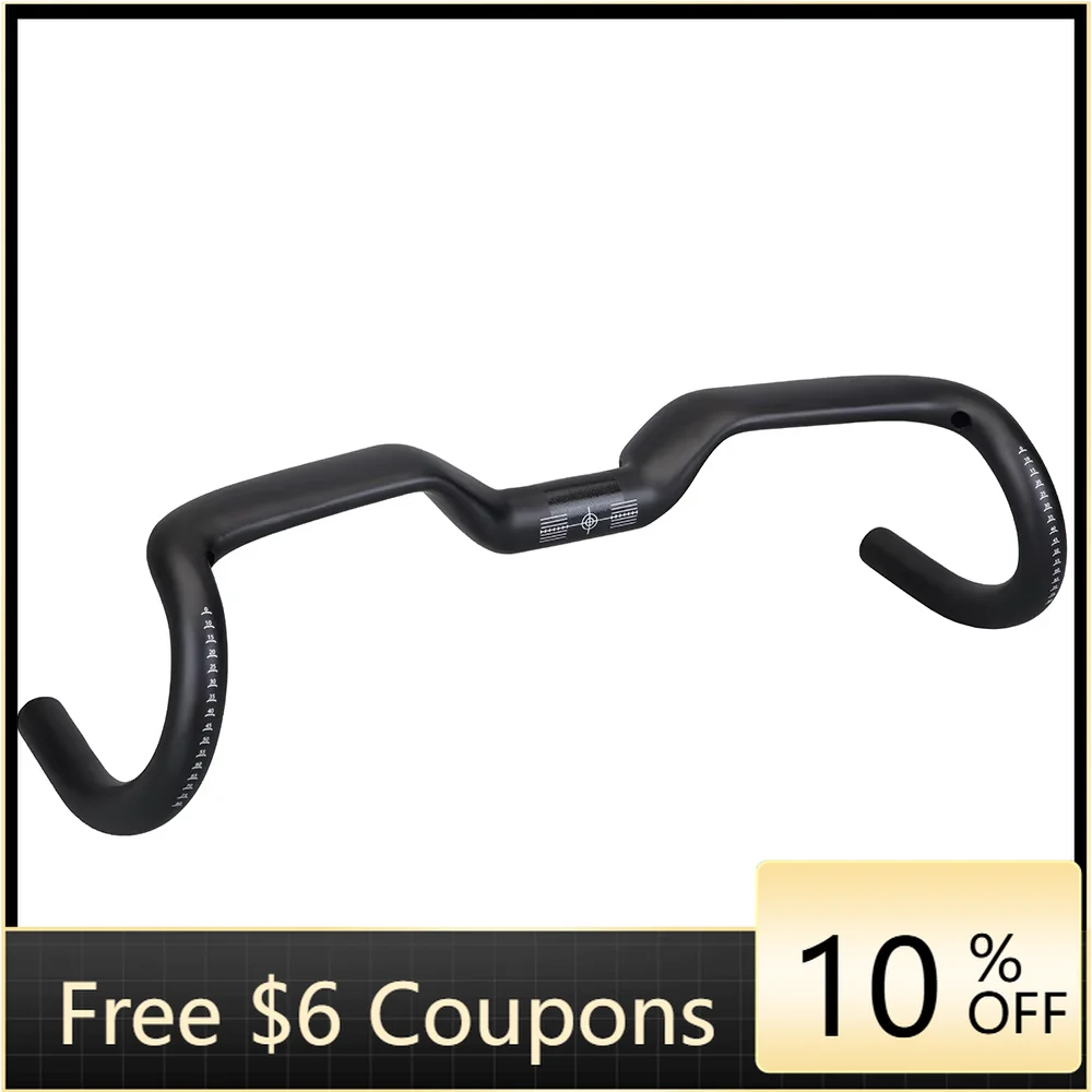 

STLF Lightweight Full Carbon Fiber Road Bike Drop Large Angle 31.8mm Handlebar 420mm Width Carbon Cycling Parts Bent Handlebar