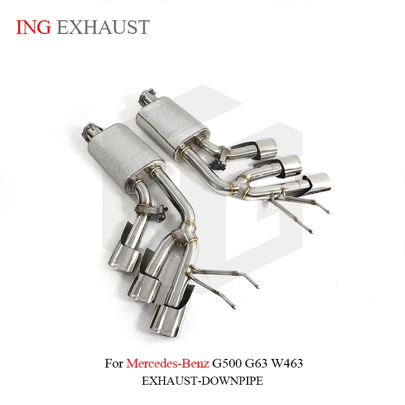 

ING Elect Valve SS304 catback for Mercedes BENZ G500 G63 W463 Auto Muffler Modification Performance Exhaust system