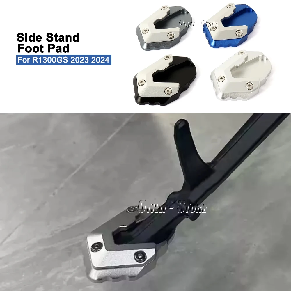 

New Motorcycle Accessories Aluminum Side Stand Foot Extension Kickstand Pad For BMW R1300 GS R1300GS R 1300 GS 2023 2024