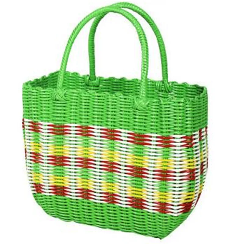 Eco-Friendly Picnic Basket for Dirty Clothes, PVC Storage, Laundry Basket with Handle