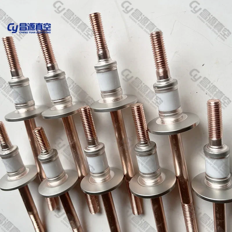 Imagem -04 - Ultra-high Vacuum Electrodo Seal Soldadura de Alta Tensão Isolante Seal Através de Cerâmica Chumbo Feedthrough Kf25