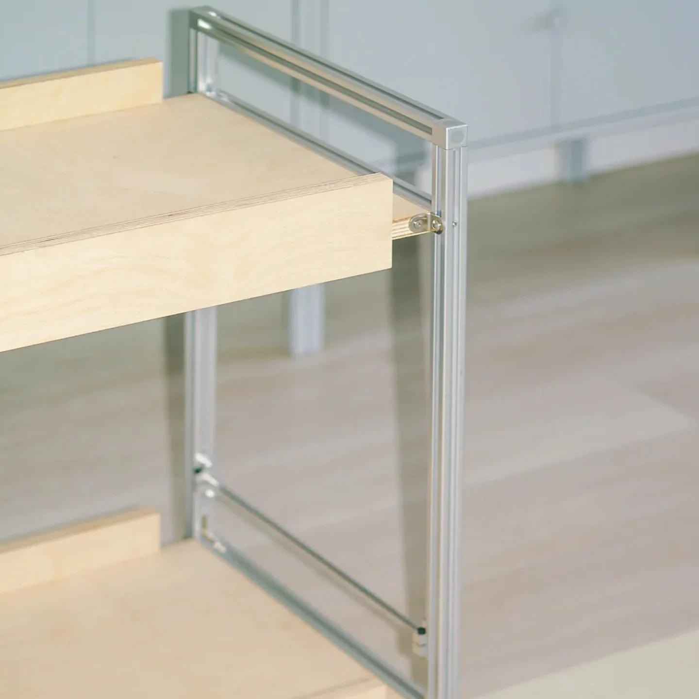 Aluminum profile marine panel movable trolley stall shelf roadside stall wheel universal coffee table Internet celebrity rack