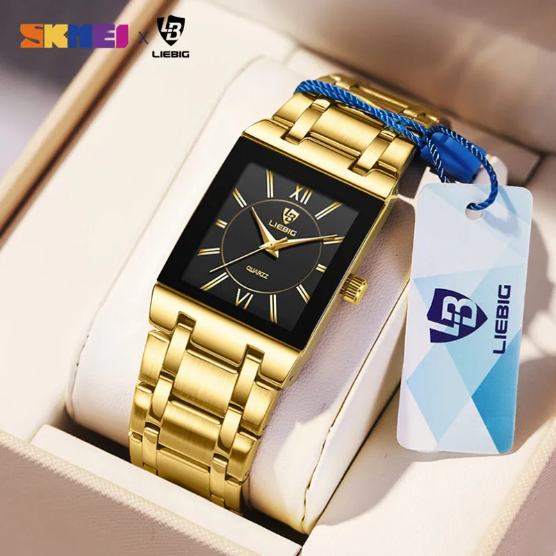 2022 Luxury Golden Quartz Wristwatches For Women Ladies Fashion 30m Waterproof Female Girl Watches Relogio Feminino Clock