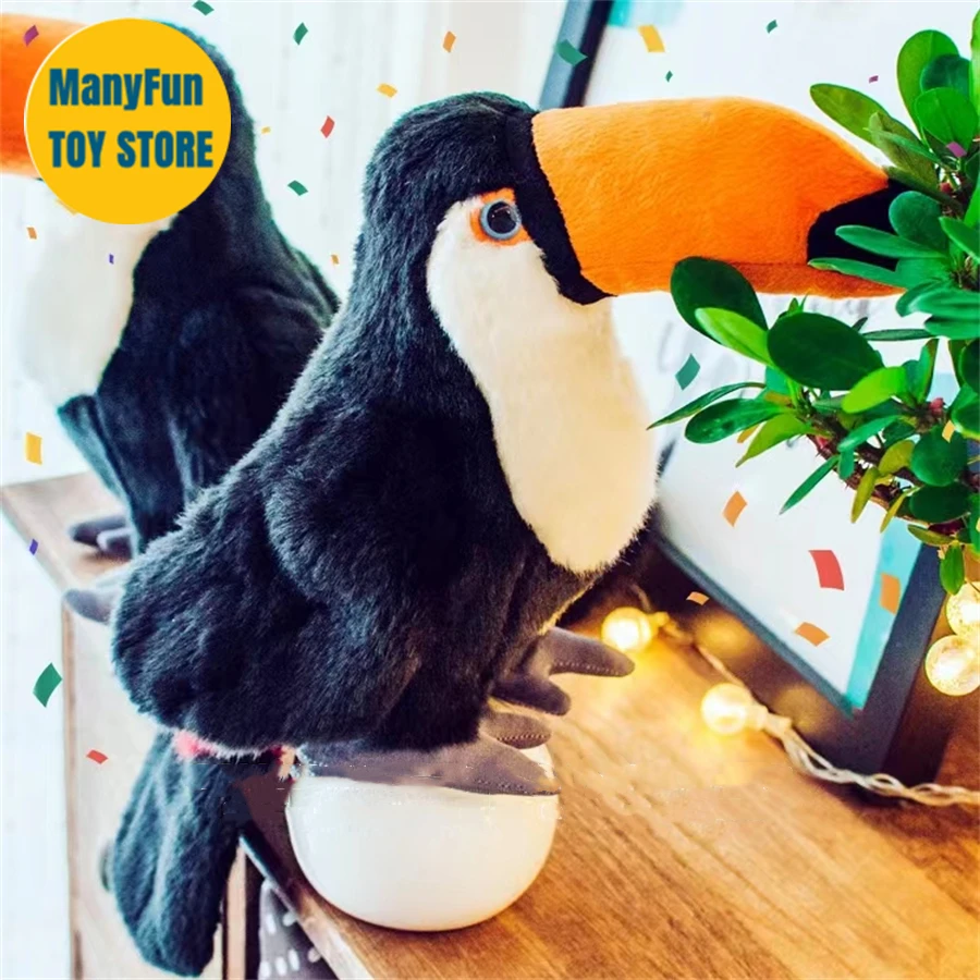 

Toucan High Fidelity Anime Cute Hornbill Plushie Toco Plush Toys Lifelike Animals Simulation Stuffed Doll Kawai Toy Gifts Kids