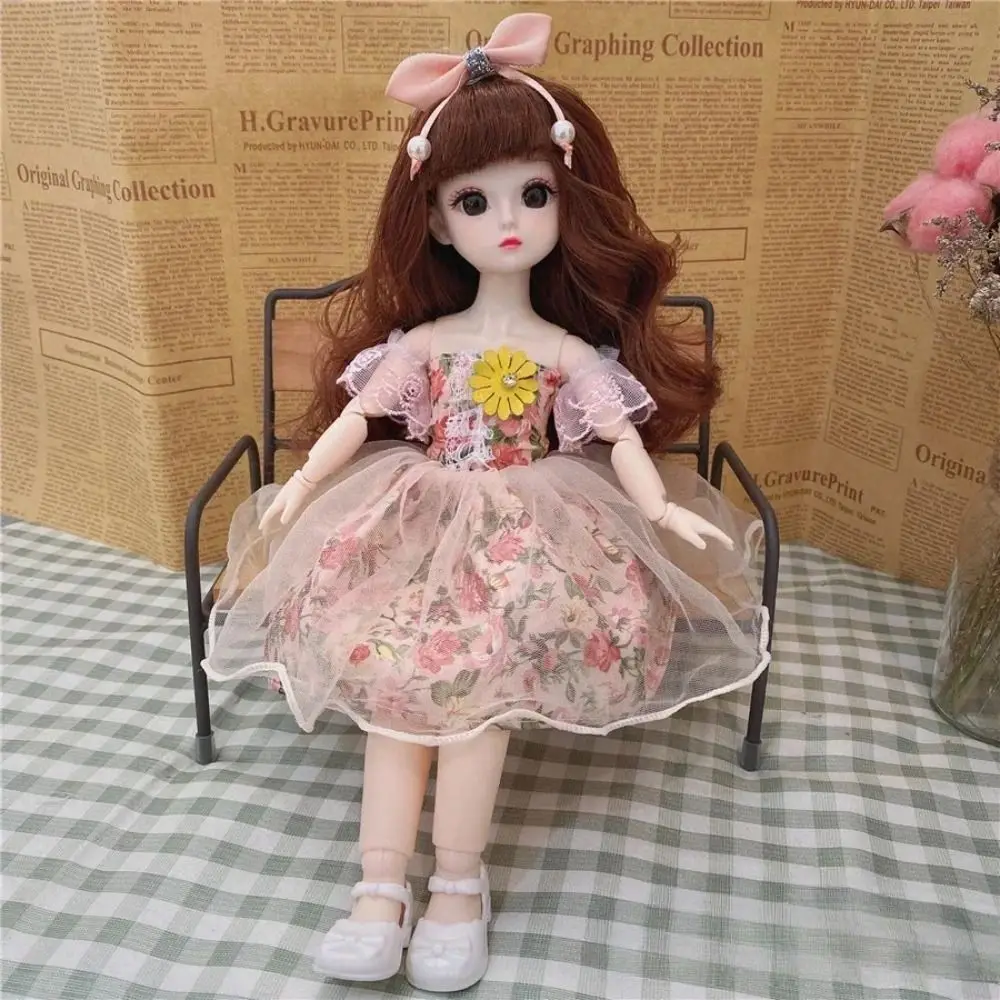 Muñecas de bebé de 30cm con ojos grandes a la moda, articulaciones extraíbles con ropa, muñeca de princesa para niña, vestido articulado, muñeca BJD para niñas