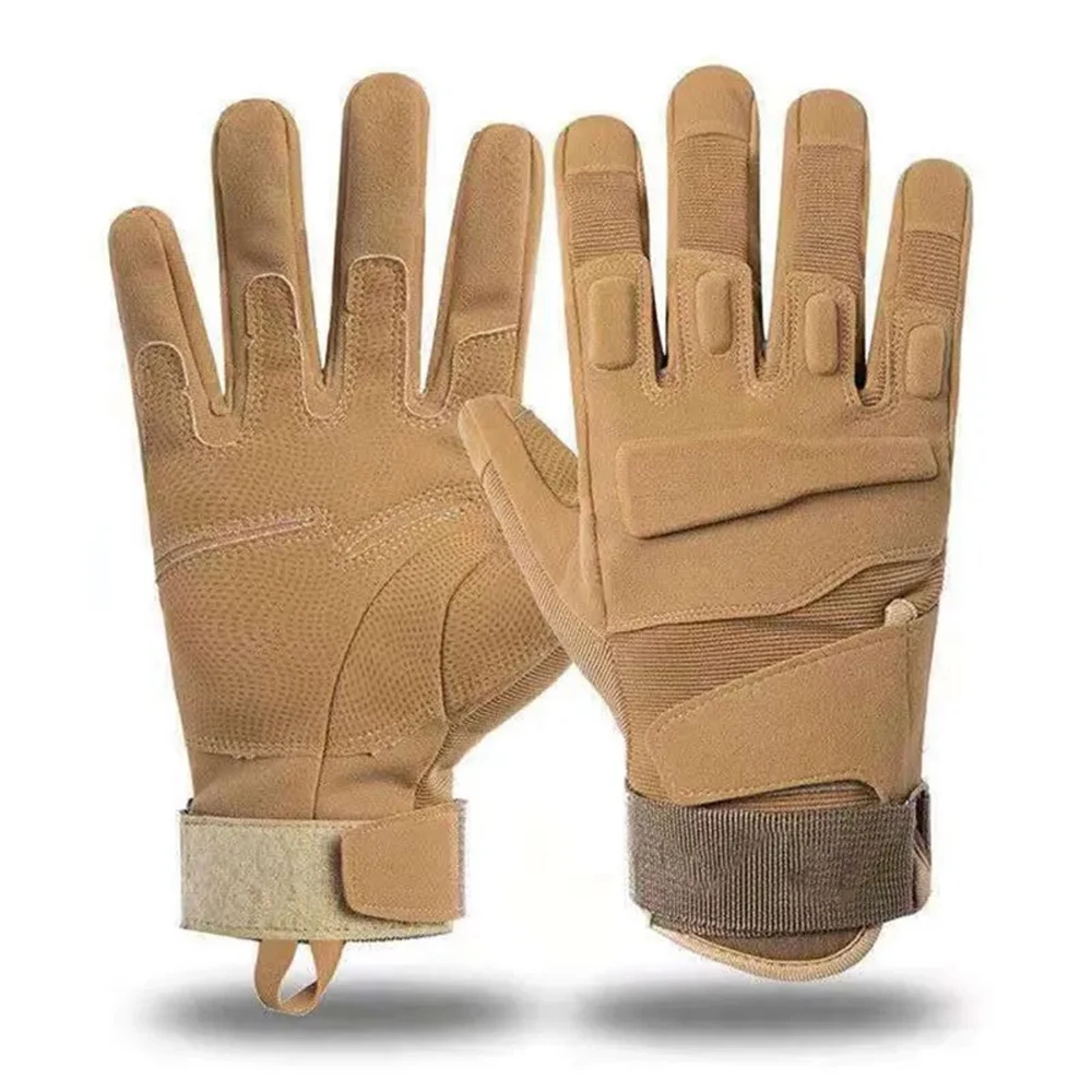 Guantes tácticos de dedo completo para exteriores, protección de combate para Airsoft, ciclismo, deporte, escalada, Paintball, tiro