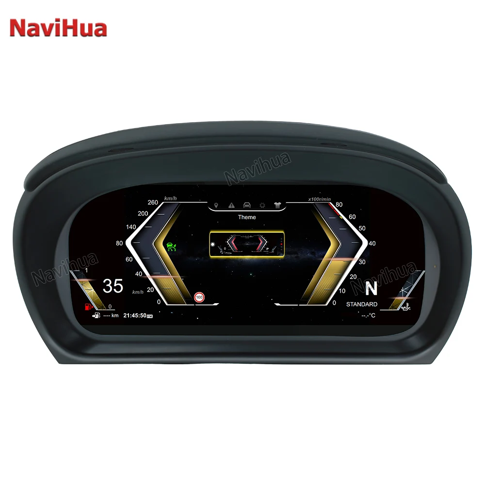 Linux Systems 10'' Car LCD Dashboard Panel For BMW 3 Series E90 E91 E92 2005 - 2011 Digital Cluster Instrument Speedmeter