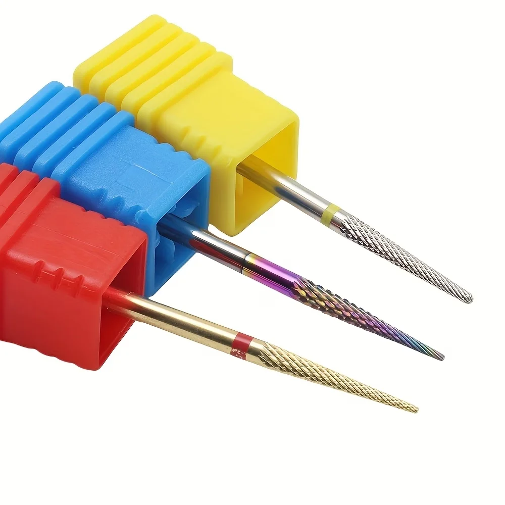 Brandneue Wolframstahl-Nagelbohrer, Pediküre-Hartmetallfräser für Nagelfeilen, Maniküre-Fräser, Nagelkunst-Werkzeug – Detail 3