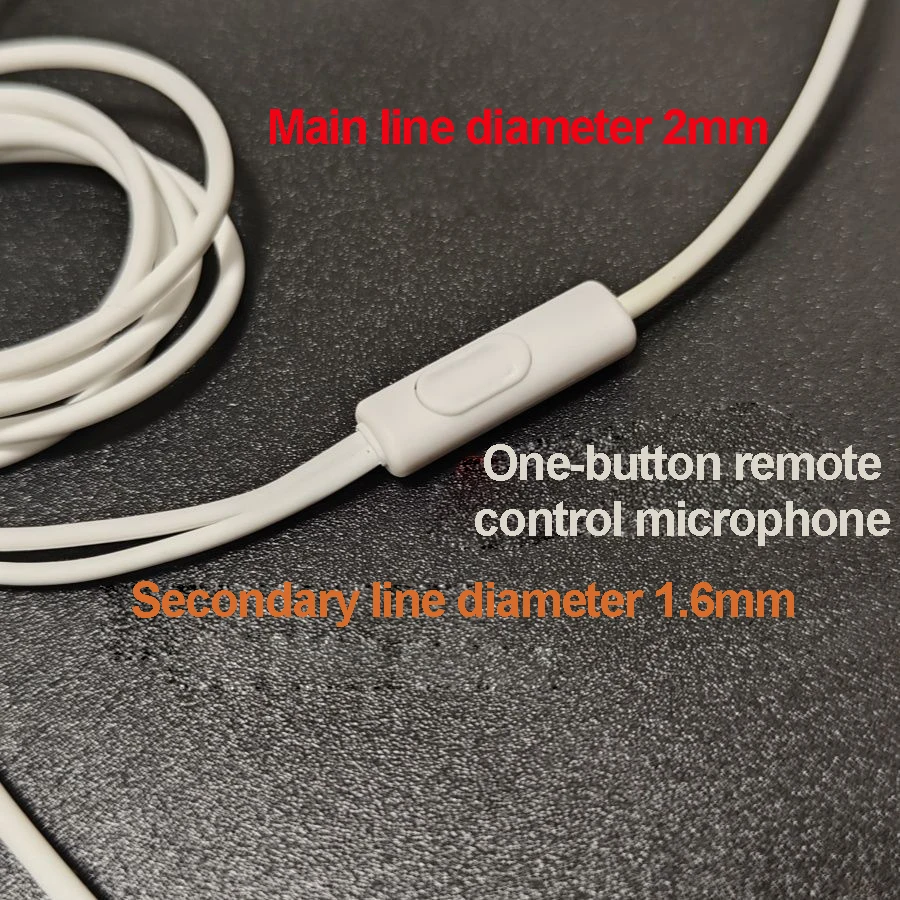 Updated Earphone Audio Cable Modified 3.5mm To MMCX Port With Remote mic Headphone Line