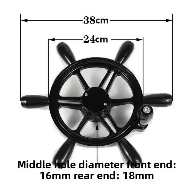 Universal Aluminum Alloy Boat Steering Wheel – Multi-Spoke Marine Wheel for Yacht, Speedboat & Outboard Replacement