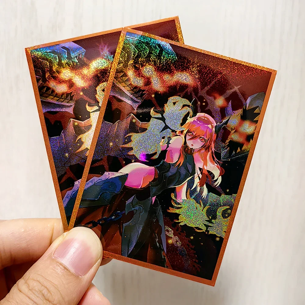 

50pcs 63x90mm Anime Card Sleeves Japanese Size Board Game Trading Waterproof Card Protector for YGO Categorizable Best Gift