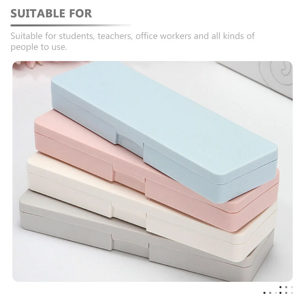 

4 Pcs Pencil Storage Bag Painting Box Cases for Kids Sturdy Large Capacity Pp Plastic Compact