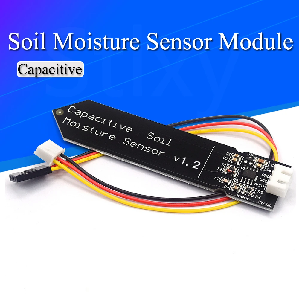 Capacitive soil moisture sensor module Corrosion Resistant wide voltage wire Analog Capacitive Soil Moisture Sensor V1.2