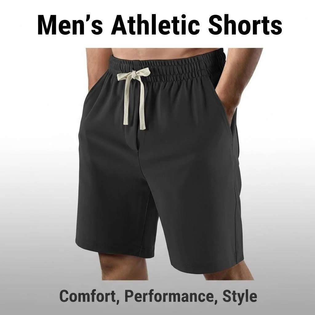 

Мужские спортивные шорты, быстросохнущие шорты для тренировок с карманами, легкие шорты с эластичным поясом и шнурком для бега и занятий в спортзале