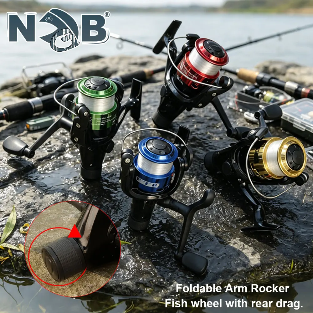 NGB NGB Rear Drag Spinning Fishing Reel FK3000 12BB 5.2:1 Foldable Arm With Fish Alarm Clicker Metal Spool Salt Fresh Water Fishing - Aliexpress Deal
