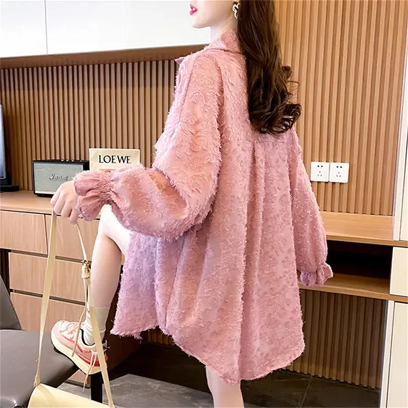 Fashion Lace Sun-Proof Clothes Coats Women New Anti-Ultraviolet Thin Cardigan Jacket Spring Summer Loose Sun Protection Coat