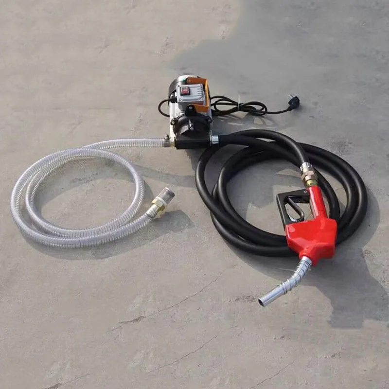 

550W Diesel Pump Self-priming Unit Electric Refueling Oil Drum Pumping With Oil Gun Oil gear pump