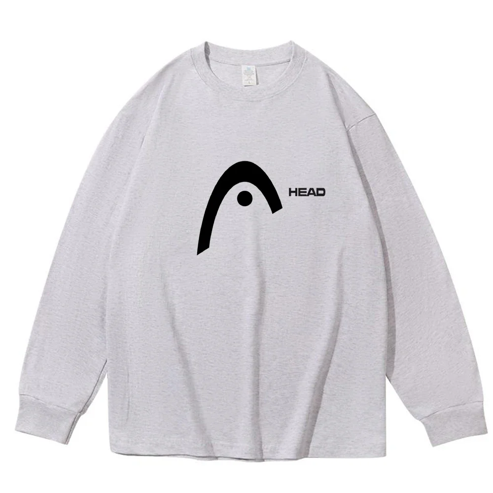 100% Cotton Long Sleeve T-Shirt Men Solid Basic Crew Neck Soft Casual Top view 4