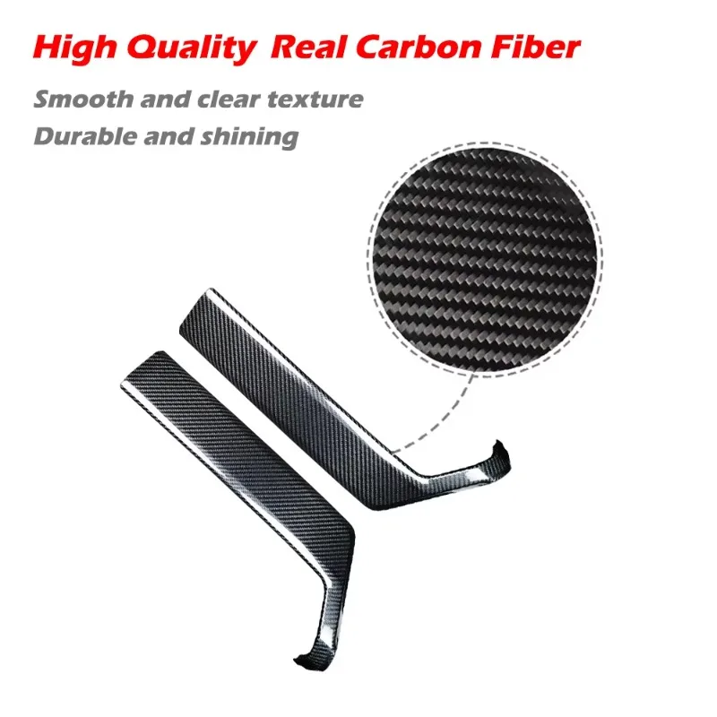 Dry Carbon Front Door Handle Trim Strip for Ford F150 F250 2021-2025