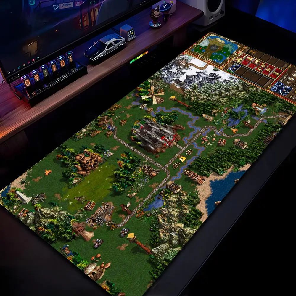 

Heroes Of Might And Magic 3 Mouse Pad Mousepad HD Printing Computer Gamers Locking Edge Non-slip Mouse Pad XXL90x40cm Keyboard P