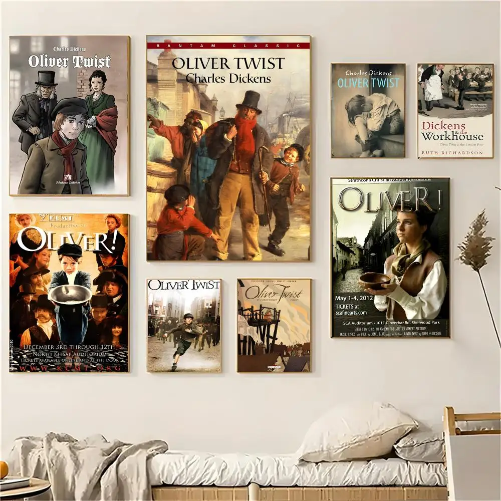 Movie Oliver Twist Poster Wall Art Print Art Suitable For Living Room Bedroom Bar Parlor Home Decoration Gift