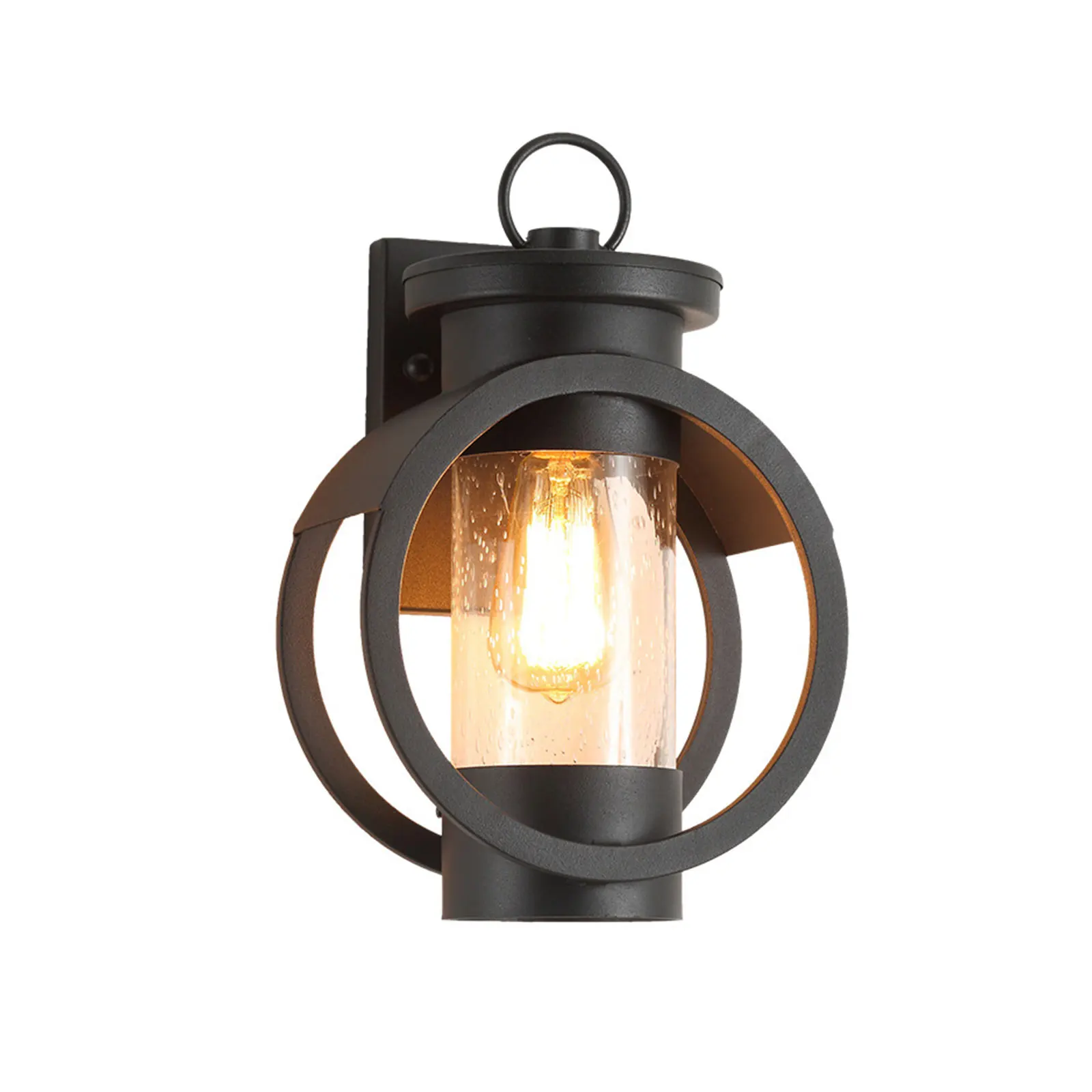 

Iron wall lamp petal lamp black -23 * 35 * 17CM - without light source E26 * 1